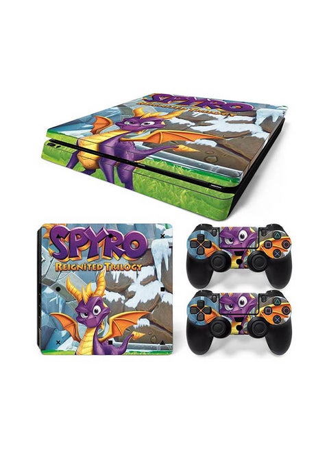 Console And Controller Sticker Set For PlayStation 4 Slim Spyro