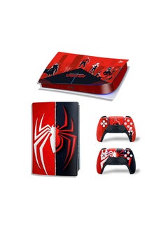 Console And Controller Sticker Set For PlayStation 5 Digital Version Spider Man