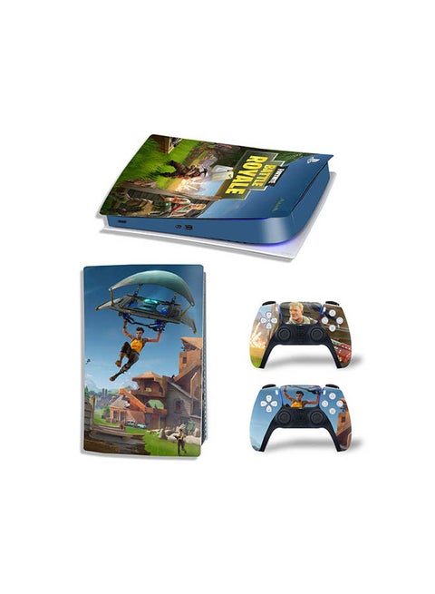 Console And Controller Sticker Set For PlayStation 5 Digital Version Battle Royale
