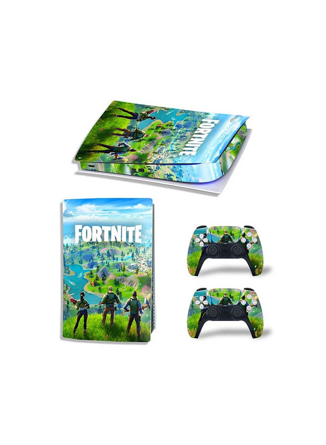 طقم ملصقات لجهاز الألعاب وذراع التحكم لجهاز بلايستيشن 5 الإصدار الرقمي مستوحى من لعبة Fortnite