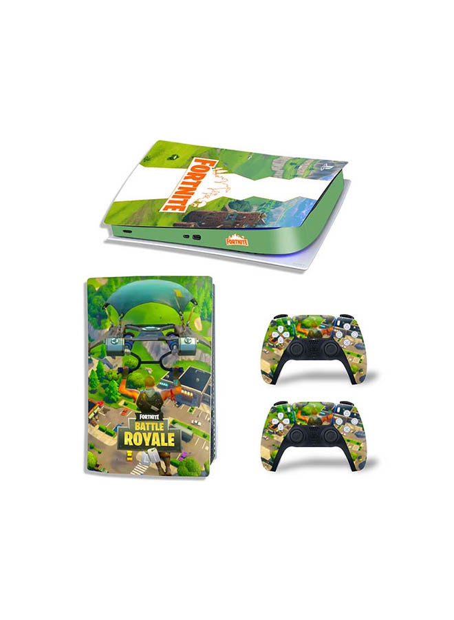 Vinyl Decal - Console And Controller Sticker Set For PlayStation 5 Digital Edition Battle Royale - Image 1