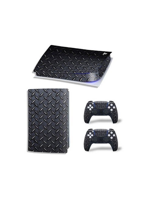 Console And Controller Sticker Set For PlayStation 5 Digital Version Steel