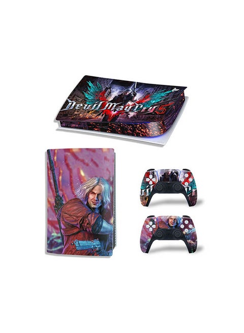 Console And Controller Sticker Set For PlayStation 5 Digital Version Devil May Cry