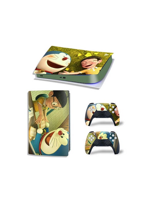Console And Controller Sticker Set For PlayStation 5 Digital Version Doraemon