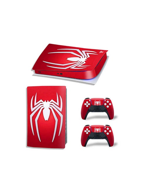 Console And Controller Sticker Set For PlayStation 5 Digital Version Spider Man