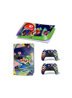 Console And Controller Sticker Set For PlayStation 5 Digital Version Super Mario