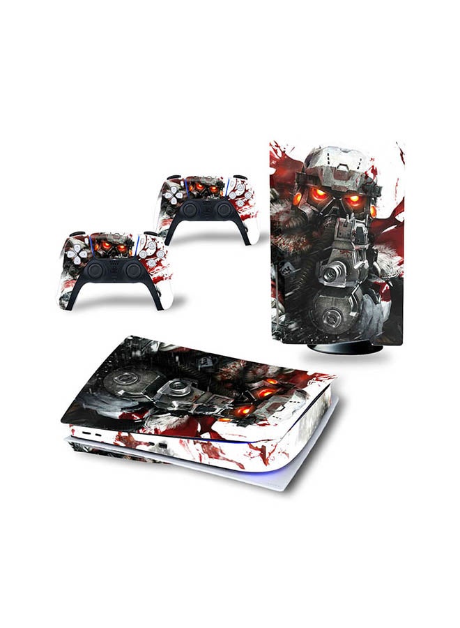 Vinyl Decal Console And Controller Sticker Set For PlayStation 5 Disc Version Future Soldier 