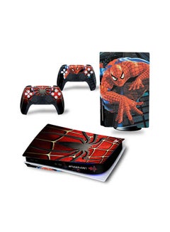 Console And Controller Sticker Set For PlayStation 5 Disc Version Spider Man