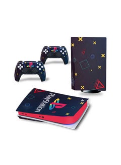 Console And Controller Sticker Set For PlayStation 5 Disc Version