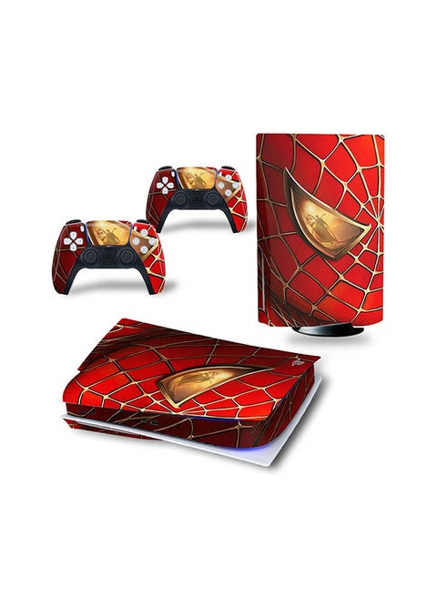 Console And Controller Sticker Set For PlayStation 5 Disc Version Spider Man