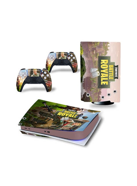 Console And Controller Sticker Set For PlayStation 5 Disc Version Battle Royale