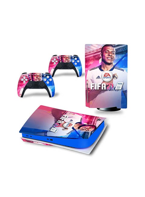 Console And Controller Sticker Set For PlayStation 5 Disc Version FIFA