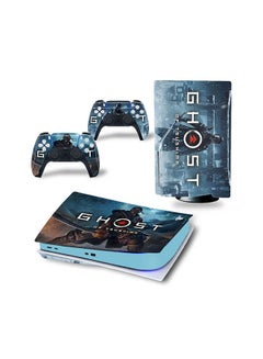 Console And Controller Sticker Set For PlayStation 5 Disc Version Ghost