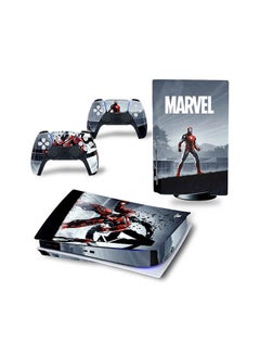 Console And Controller Sticker Set For PlayStation 5 Disc Version Iron Man