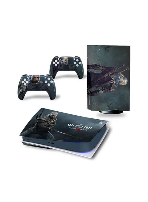 Console And Controller Sticker Set For PlayStation 5 Disc Version Witcher
