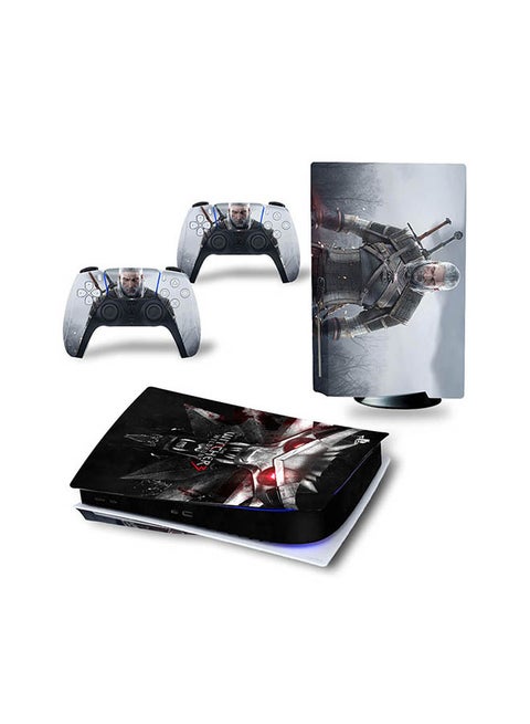 Console And Controller Sticker Set For PlayStation 5 Disc Version Witcher