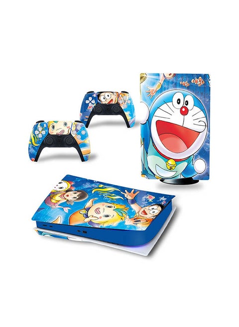 Console And Controller Sticker Set For PlayStation 5 Disc Version Doraemon