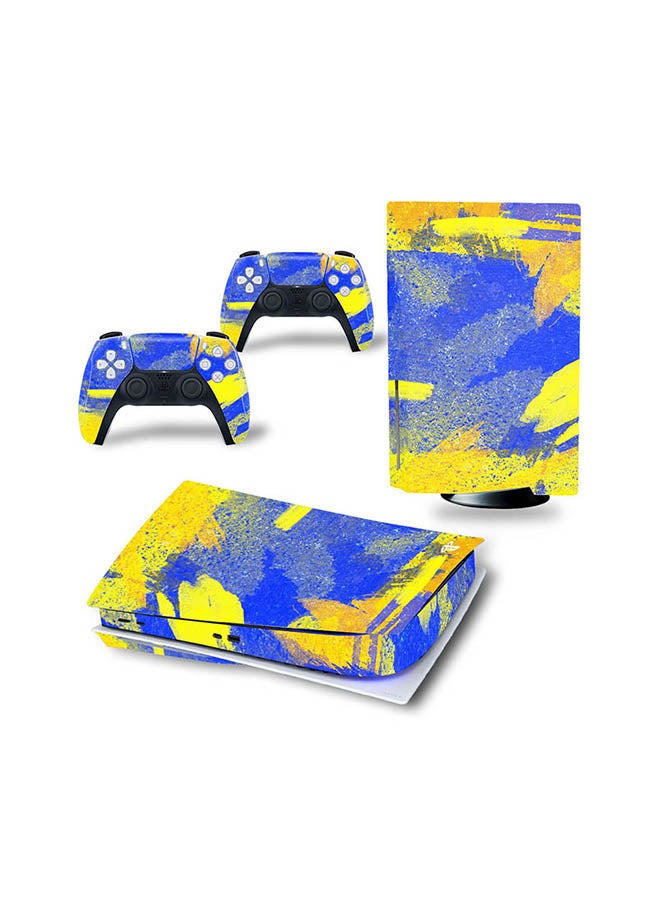 Vinyl Decal - Console And Controller Sticker Set For PlayStation 5 Disc Version - Image 1