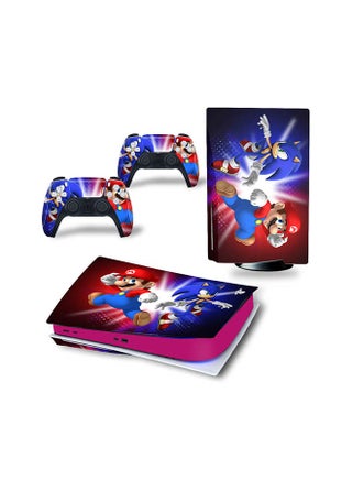 Console And Controller Sticker Set For PlayStation 5 Disc Version Super Mario - v1622956407/N47677582A_1