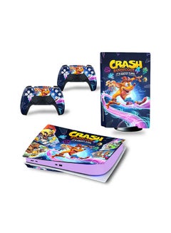 Console And Controller Sticker Set For PlayStation 5 Disc Version Crash
