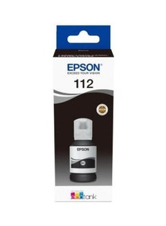 EPSON 112 Ecotank Pigment Ink Bottle Black 