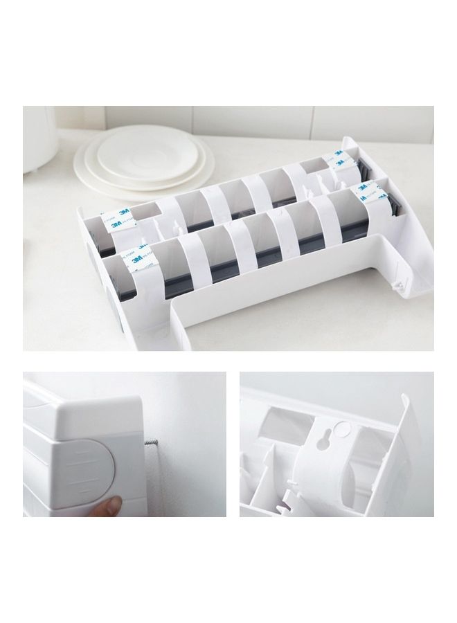 Wall-Mounted Film Holder Khaki/White 39x10x24cm - Image 2