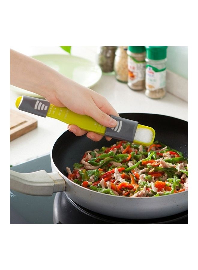 Creative Adjustable Spoon With 9 Different Accurate Measurement Green  - Image 4