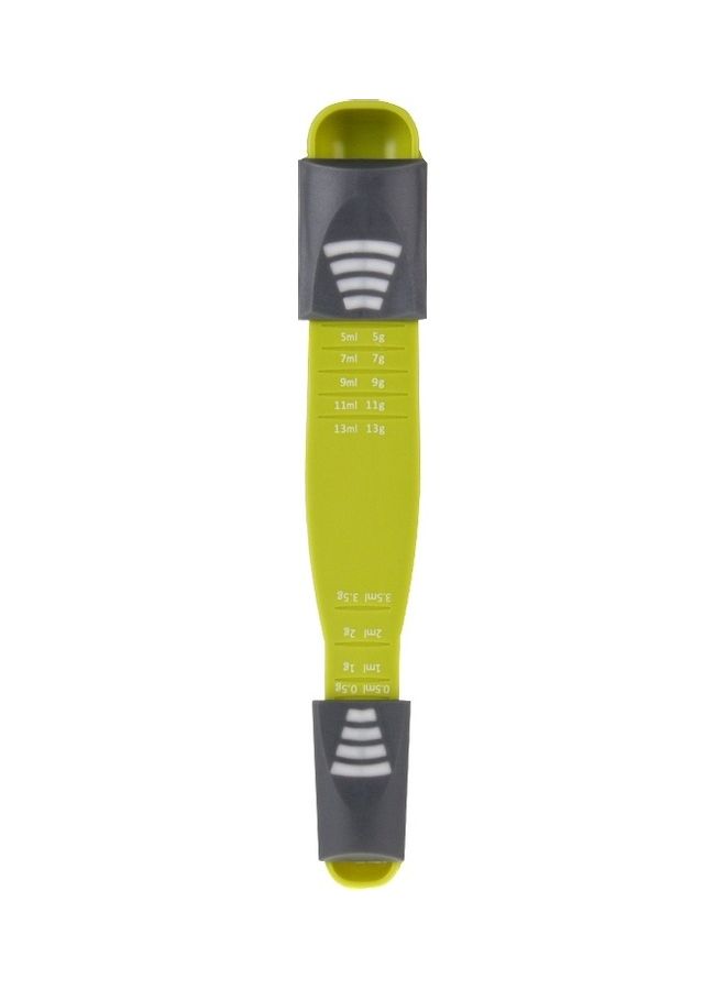 Creative Adjustable Spoon With 9 Different Accurate Measurement Green  - Image 1