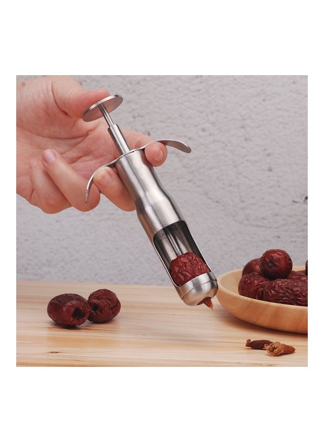 Generic - Red Date Pitting Device Silver - Image 1