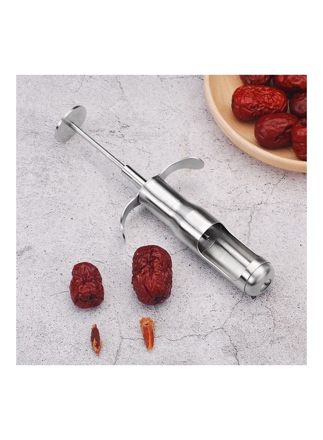 Generic - Red Date Pitting Device Silver - Image 1