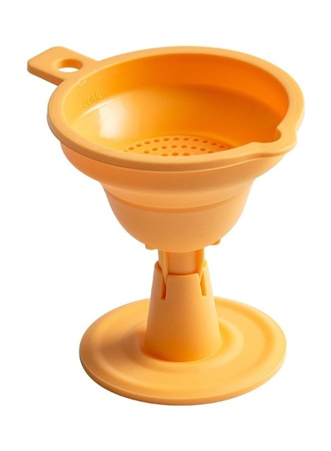 2-Piece Foldable Silicone Oil Filter Yellow - Image 1
