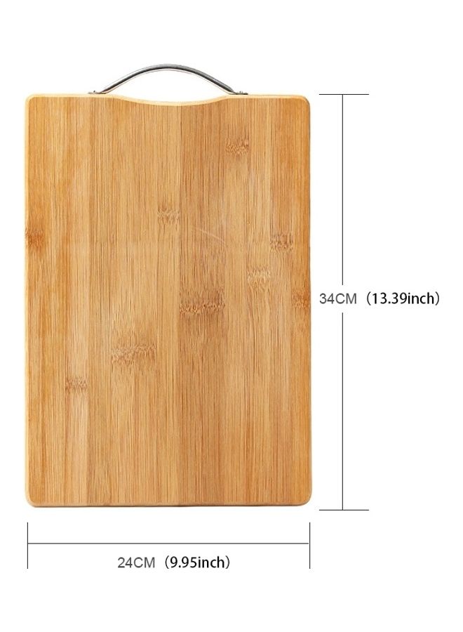 Rectangular Bamboo Chopping Board Brown - Image 3