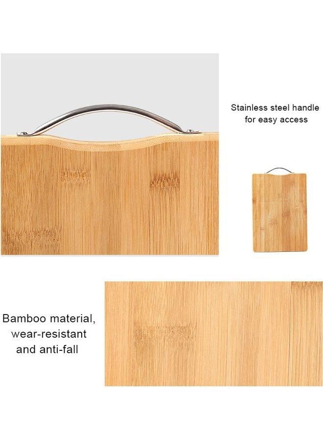 Rectangular Bamboo Chopping Board Brown - Image 5