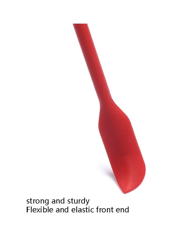 4-Piece Silicone Scraper Set Red - Image 3