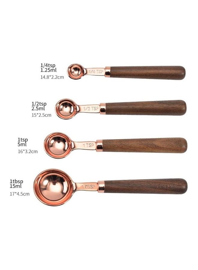 4-Piece Measuring Spoon Set Multicolour  - Image 2
