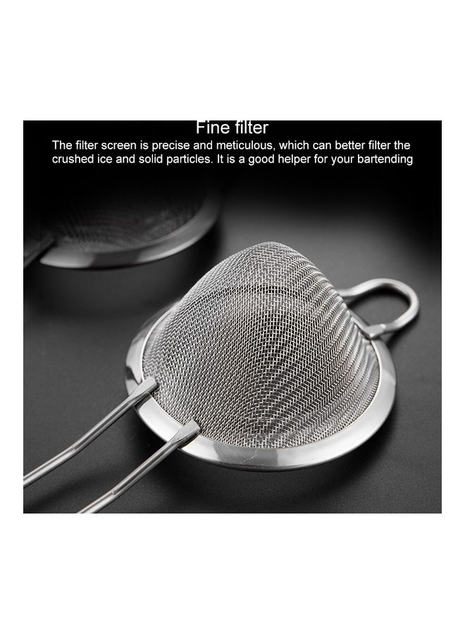 2-Piece Stainless Steel Filter Silver - Image 3