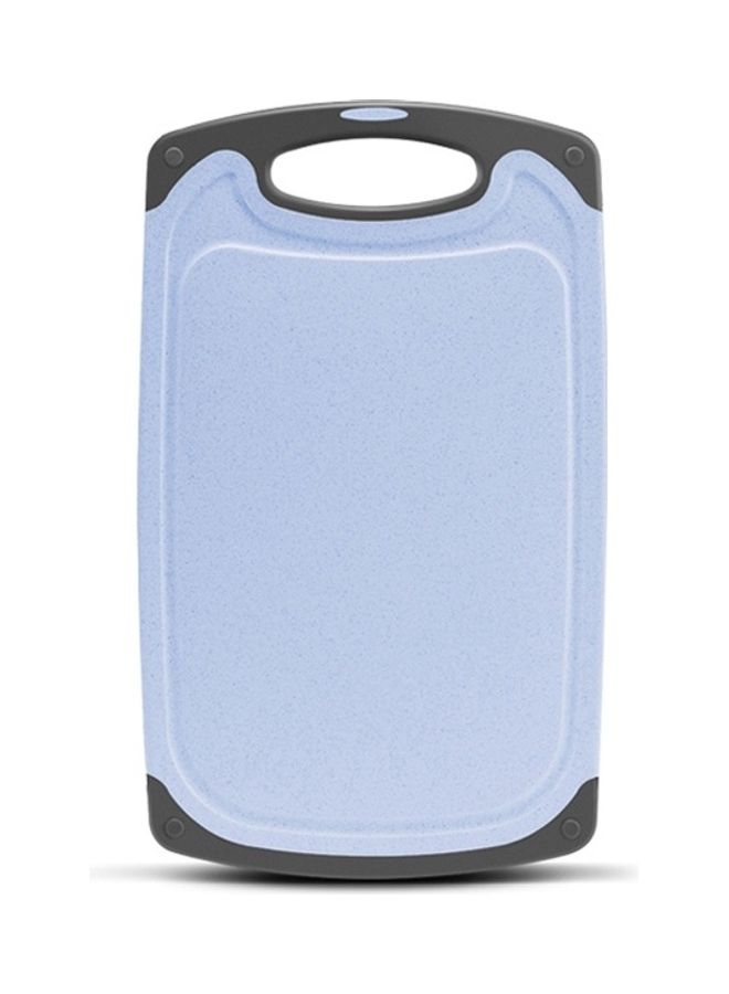 Generic - 2 -Piece Plastic Antibacterial Cutting Board Heat Resistant Non-slip Anti-Overflow Chopping And Fruit Meat Cutting Boards Blue - Image 1