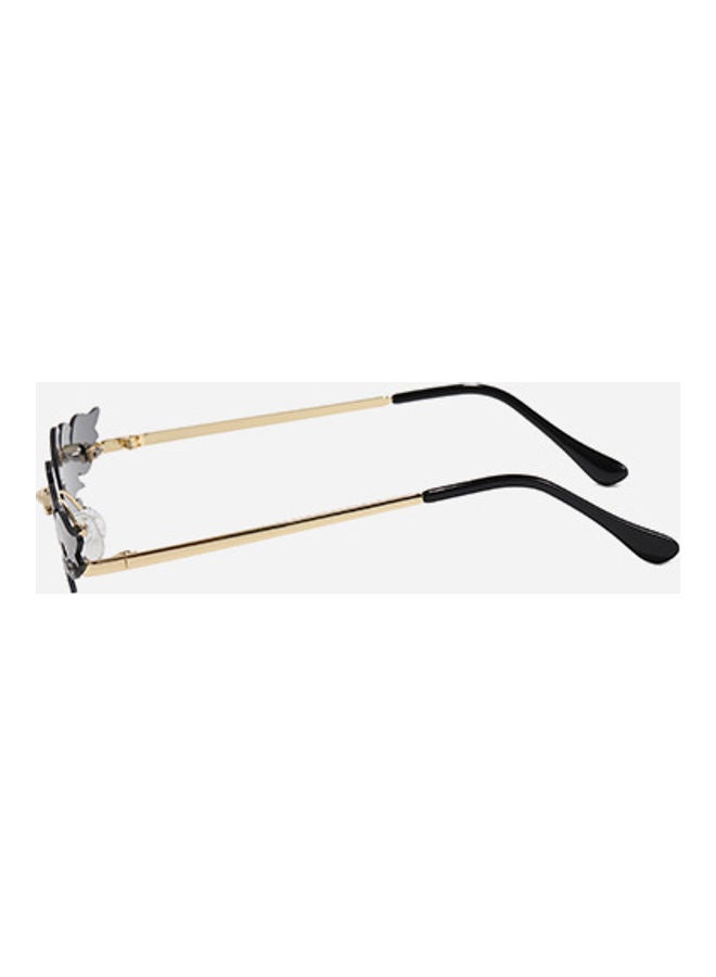 Women's Trending Vintage Style Designer Rimless Fire Flame Sunglasses - Image 3
