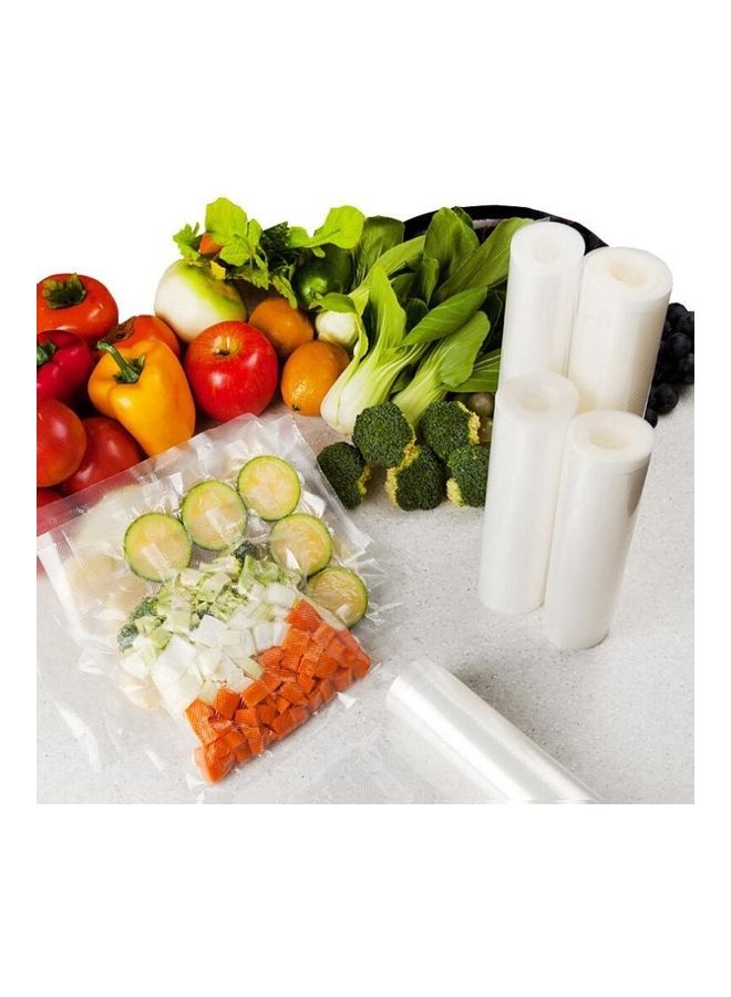 2-Piece  Rolls Food Vacuum Preservation Bag Clear 25x500cm  - Image 5