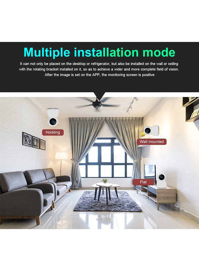 Longse - Smart Home Security Camera WiFi 2MP 1080P 360 Degrees Intelligent Motion Tracking With Night Vision - Image 1