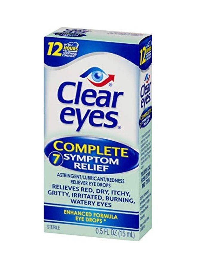 Clear Eyes Pack of 3 Complete Symptom Relief Eye Drops  - Image 4