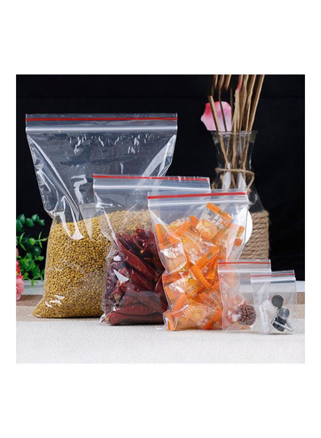 100-Piece Waterproof Self Seal Bag Clear 12x17cm  - Image 3