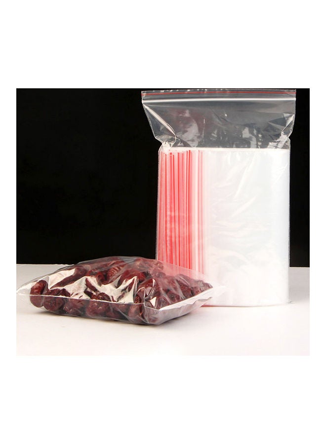 100-Piece Waterproof Self Seal Bag Clear 14x20cm  - Image 4