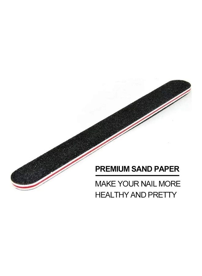 10 Piece Professional Nail File Set Black - Image 2