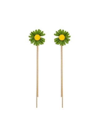 Daisy Long Tassel Flower Earrings - v1622966520/N47965432A_1
