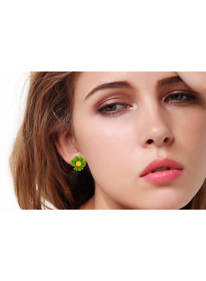 J.J Hand made - Daisy Long Tassel Flower Earrings - Image 1