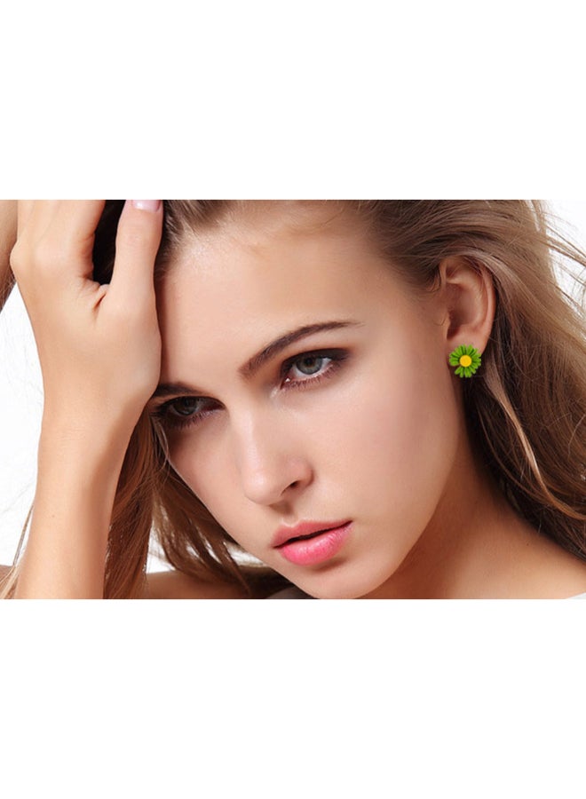 J.J Hand made - Daisy Long Tassel Flower Earrings - Image 1