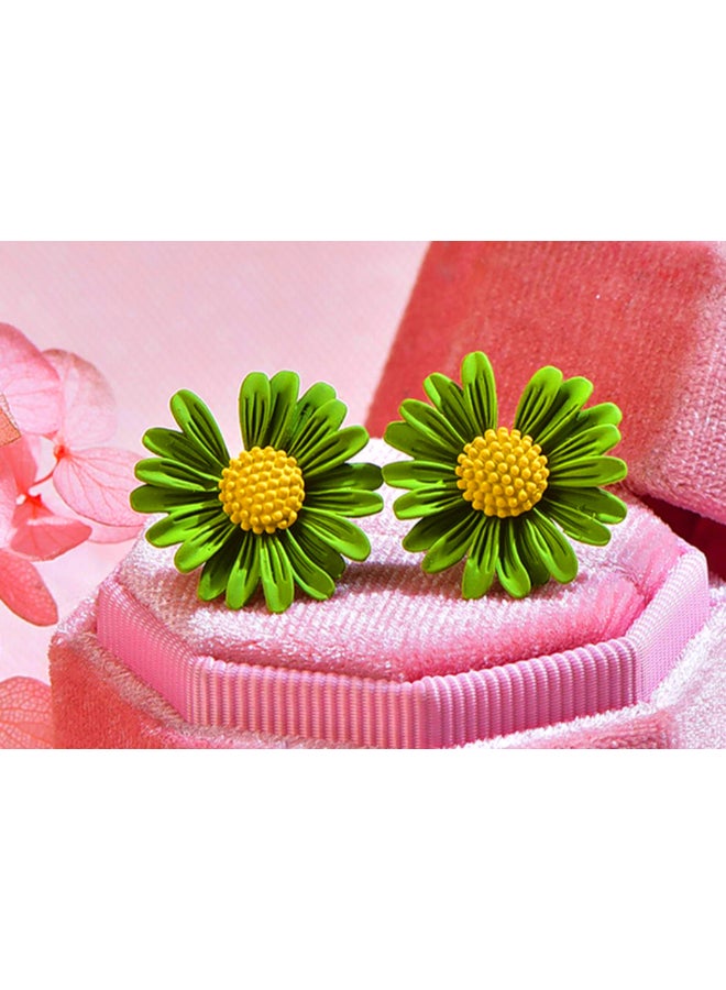 J.J Hand made - Daisy Long Tassel Flower Earrings - Image 1