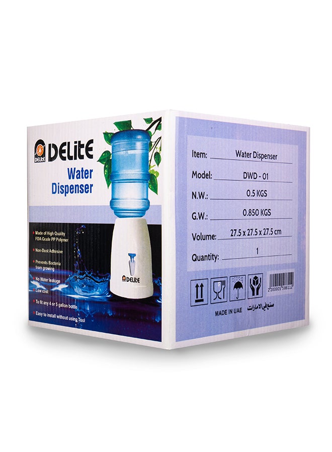 DELITE Table Top Mini Water Dispenser DWD-01 White  - Image 3