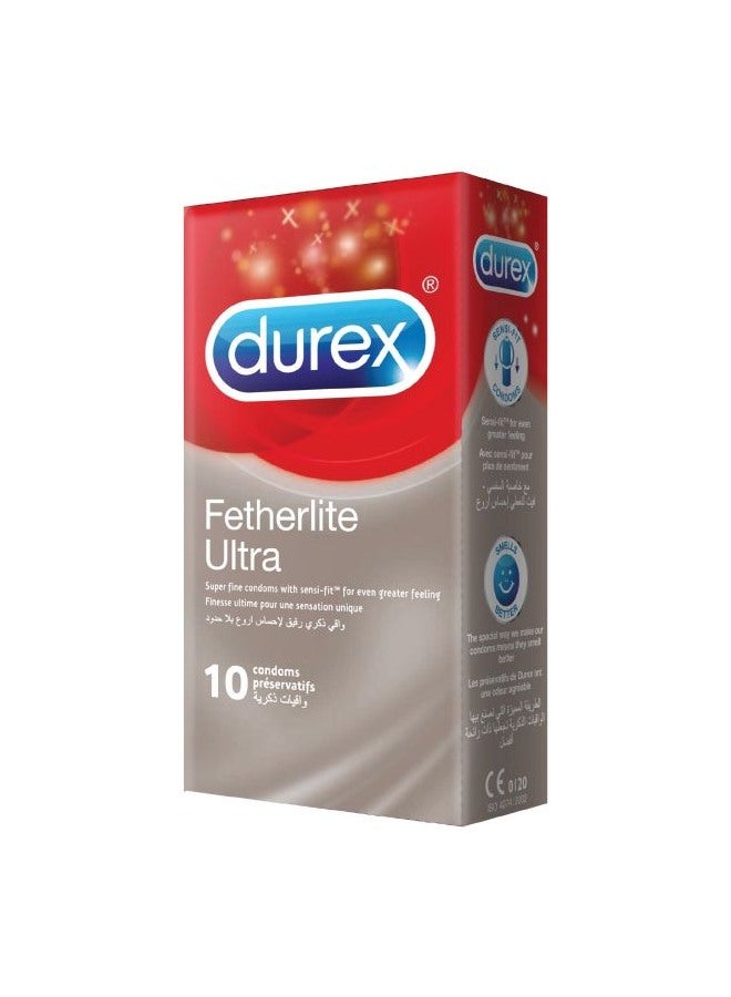 Durex 10 Piece Fetherlite Ultra Condom  - Image 1
